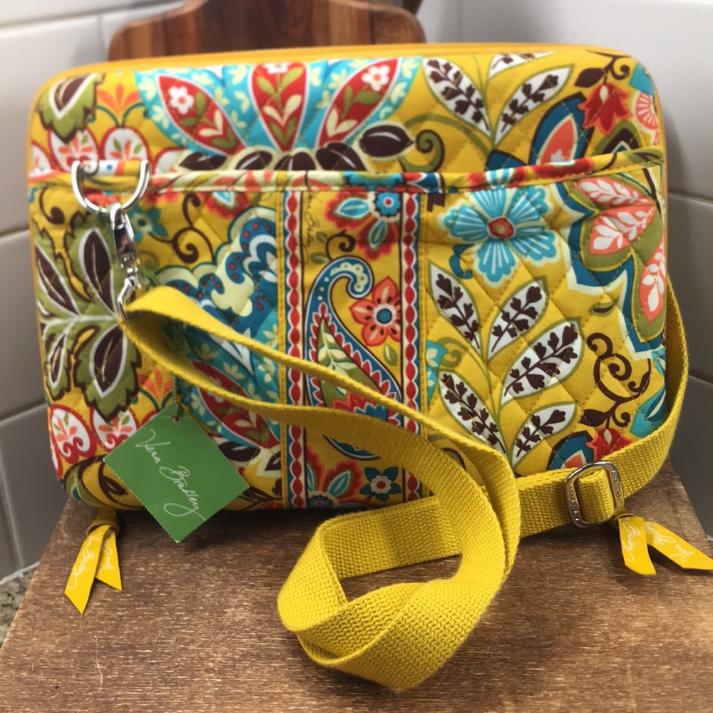 Vera Bradley Mini Laptop Case Provençal Bag Strap